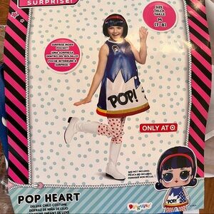 NWT L.O.L surprise! deluxe Halloween costume pop heart Sz medium 7/8 girl